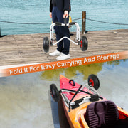 Foldable Kayak Canoe Boat Carrier Cart Trailer