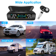 Wireless Solar Car Tire Pressure Monitoring System Auto Tire Pressure Monitor