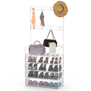 5-Tier Dustproof Coat Rack Shoe Rack