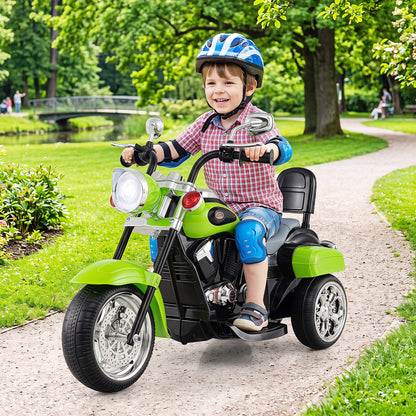 3-Wheel Electric Motorcycle Ride-On Toy for Toddlers 3+