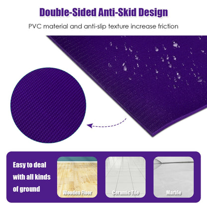 Large Yoga Mat 6' x 4' x 8 mm Thick Workout Mats-Purple