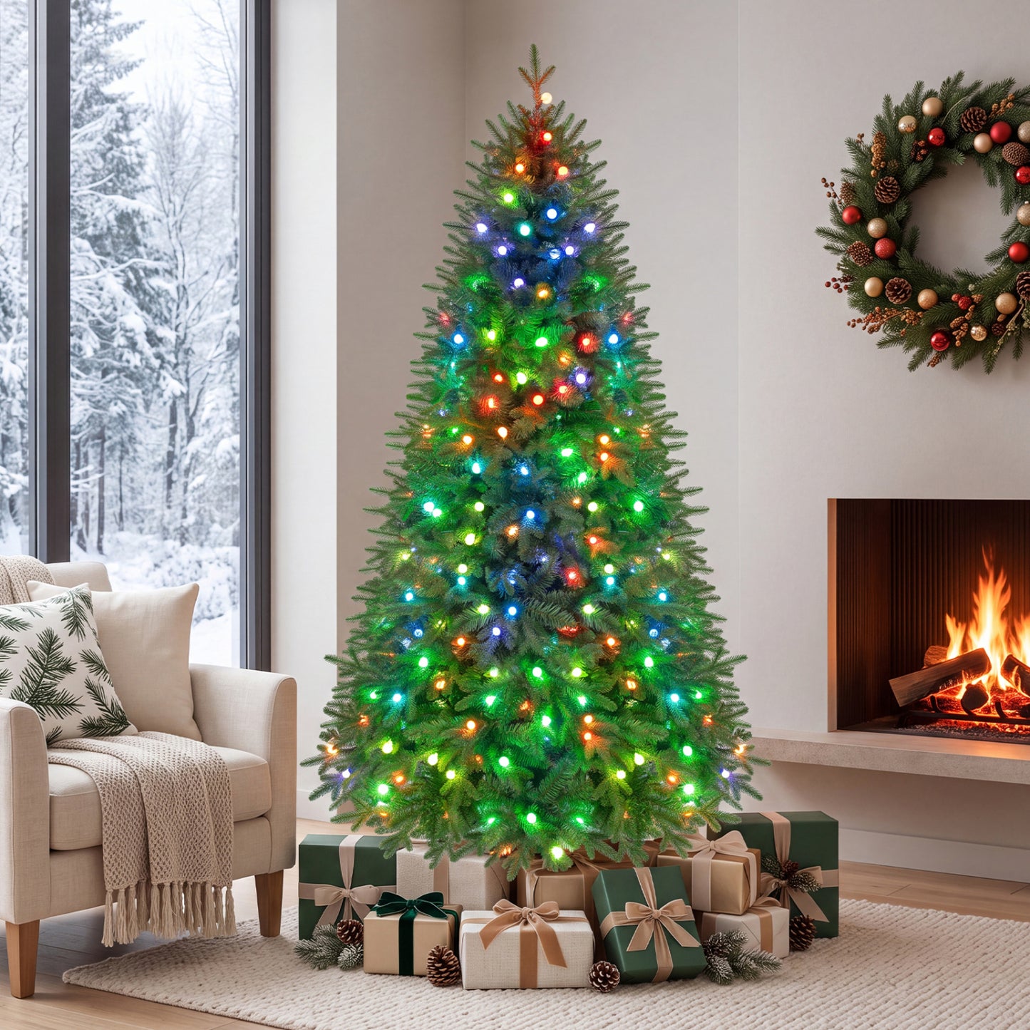 6.3 FT Pre-Lit Smart Christmas Tree with 230 RGB LED Lights