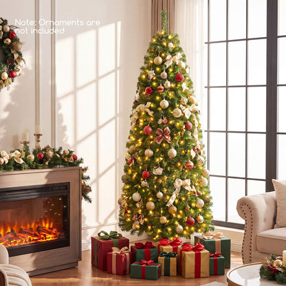 6.3 FT Smart Pencil Christmas Tree with Pre