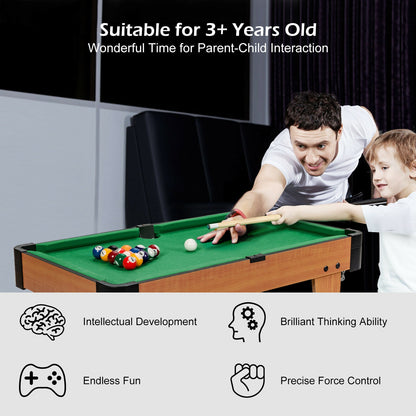 24‚Äù Mini Tabletop Pool Table Set Indoor Billiards Table with Accessories