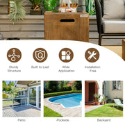 16 Inch Outdoor Hideaway Table Cover for Standard 20 LBS Propane Tank-B