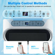 12000 BTU Portable 4-in-1 Air Conditioner with Smart Control-White