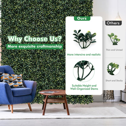 12 Pieces Artificial Peanut Leaf Hedges Panels