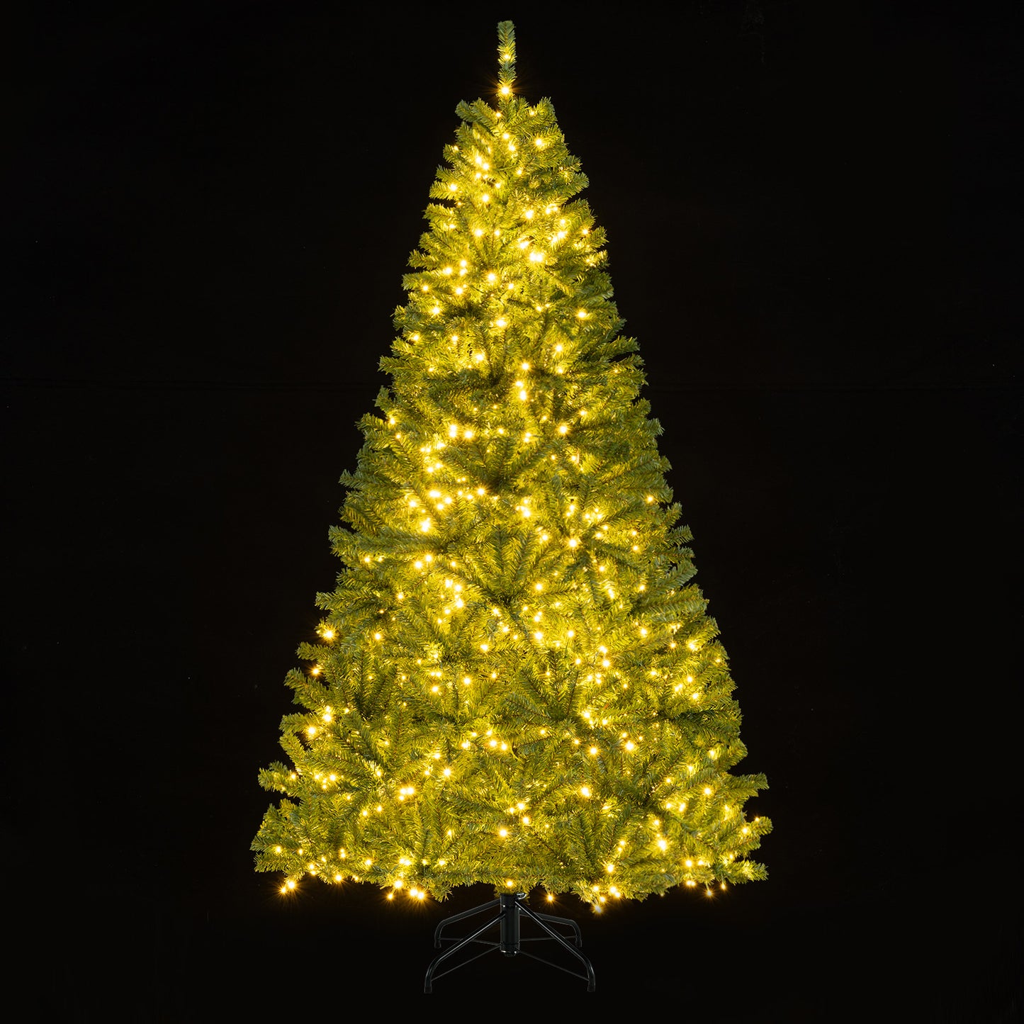 6/7/8 FT Pre-Lit Artificial Christmas Tree with Remote Control and LED Lights-7ft