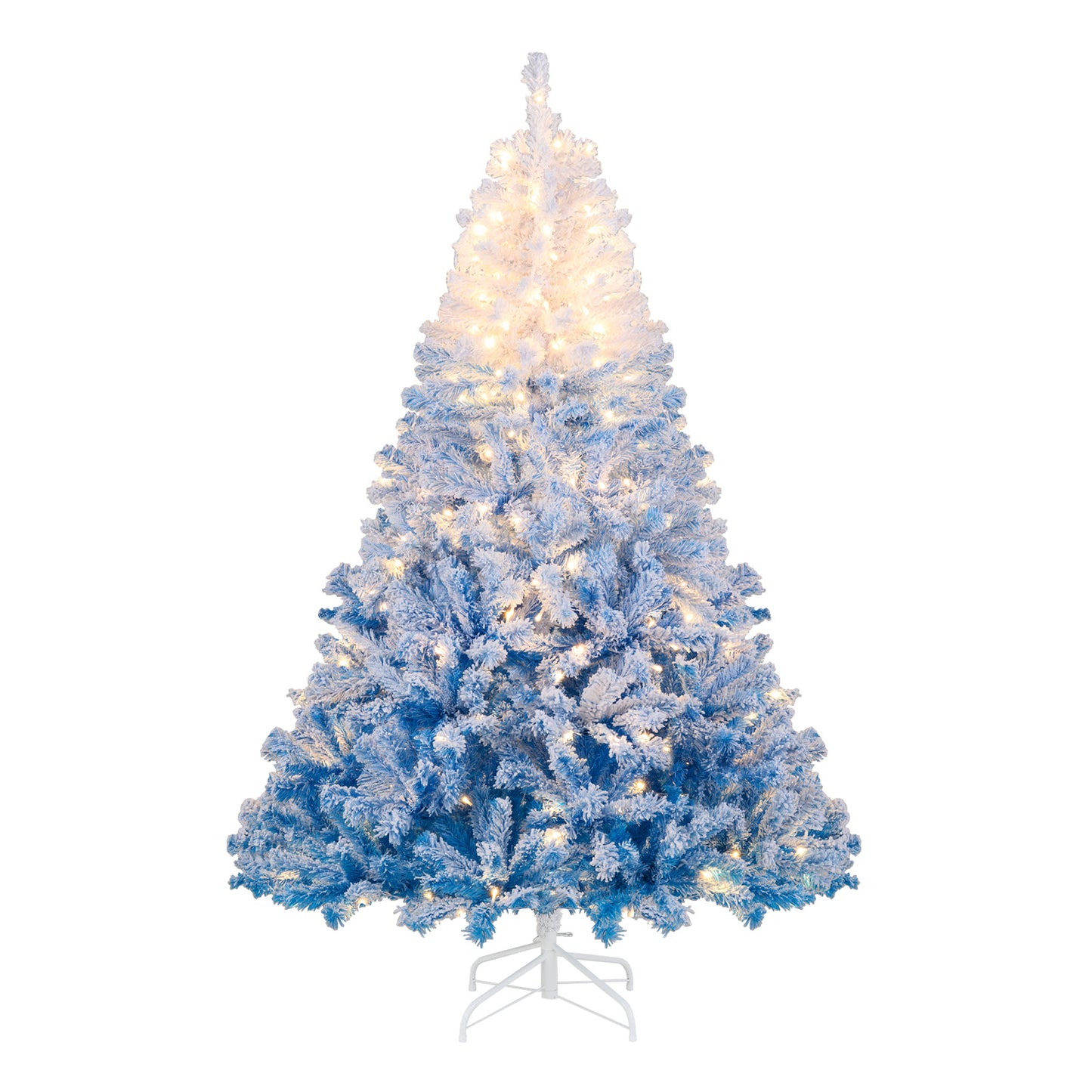 6 FT Artificial Christmas Tree with Warm White LED Lights and 8 Modes