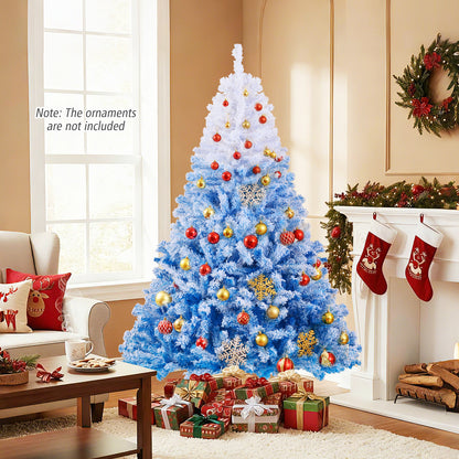6 FT Artificial Christmas Tree with Warm White LED Lights and 8 Modes