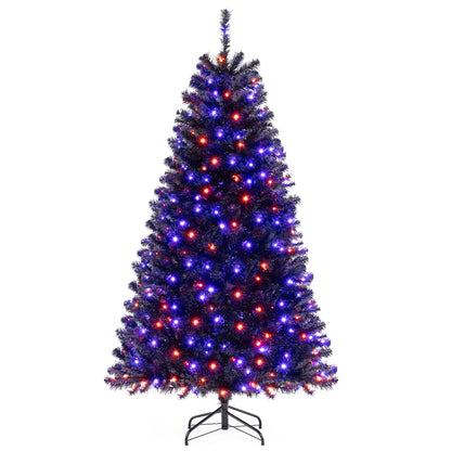 6/7/8 Feet Artificial Christmas Tree with 6 Lighting Modes and Spooky Sounds-6 ft - 6 Ft