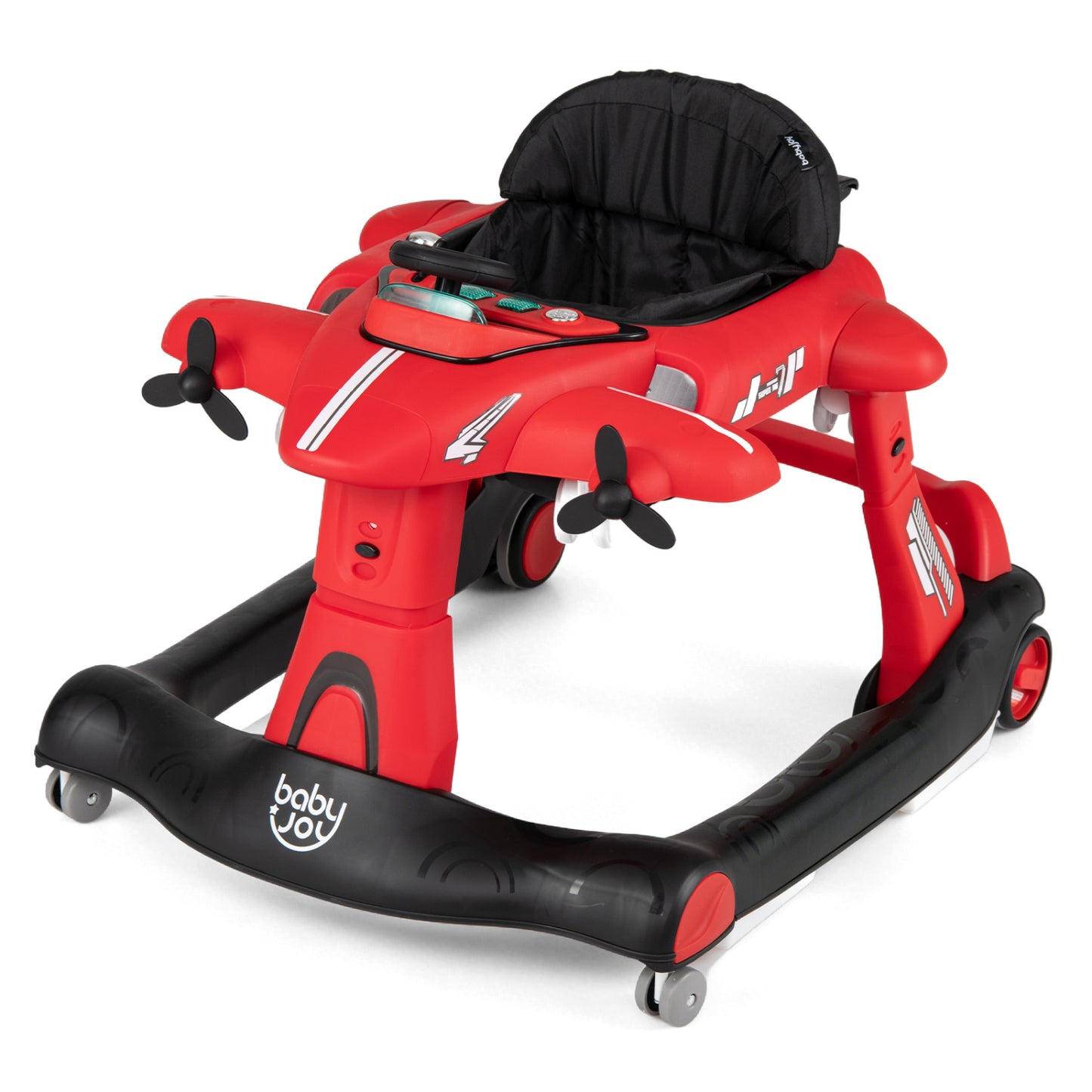 6-in-1 Baby Walker with Detachable Play Platform