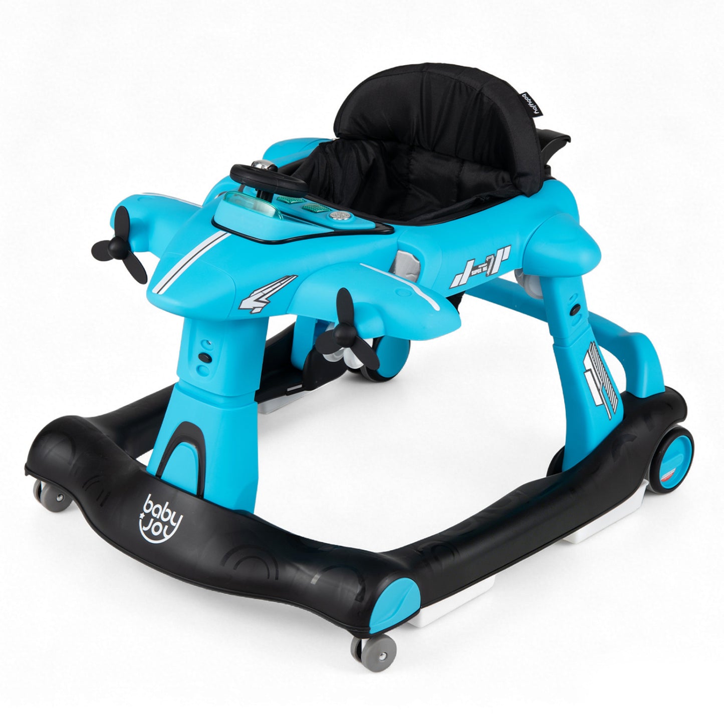 6-in-1 Baby Walker with Detachable Play Platform