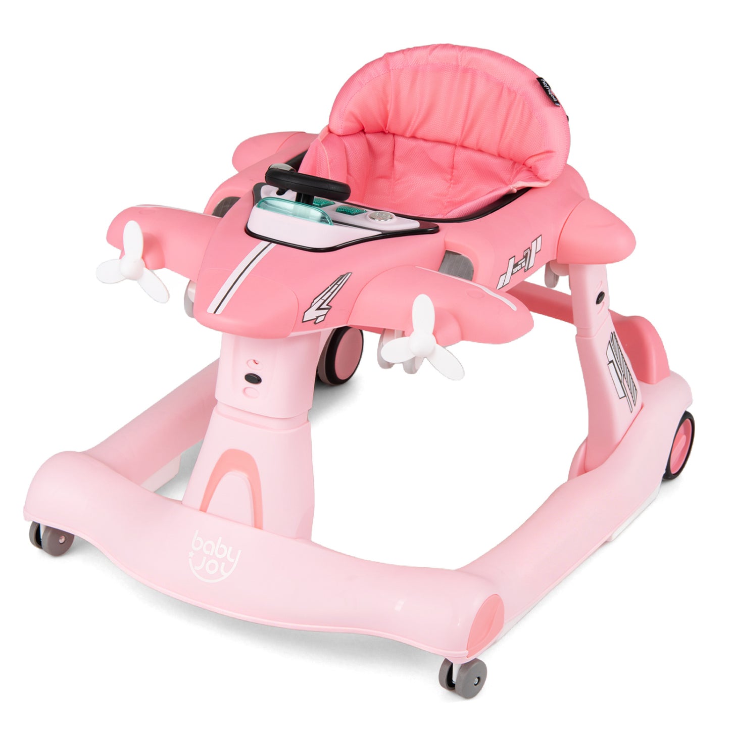 6-in-1 Baby Walker with Detachable Play Platform