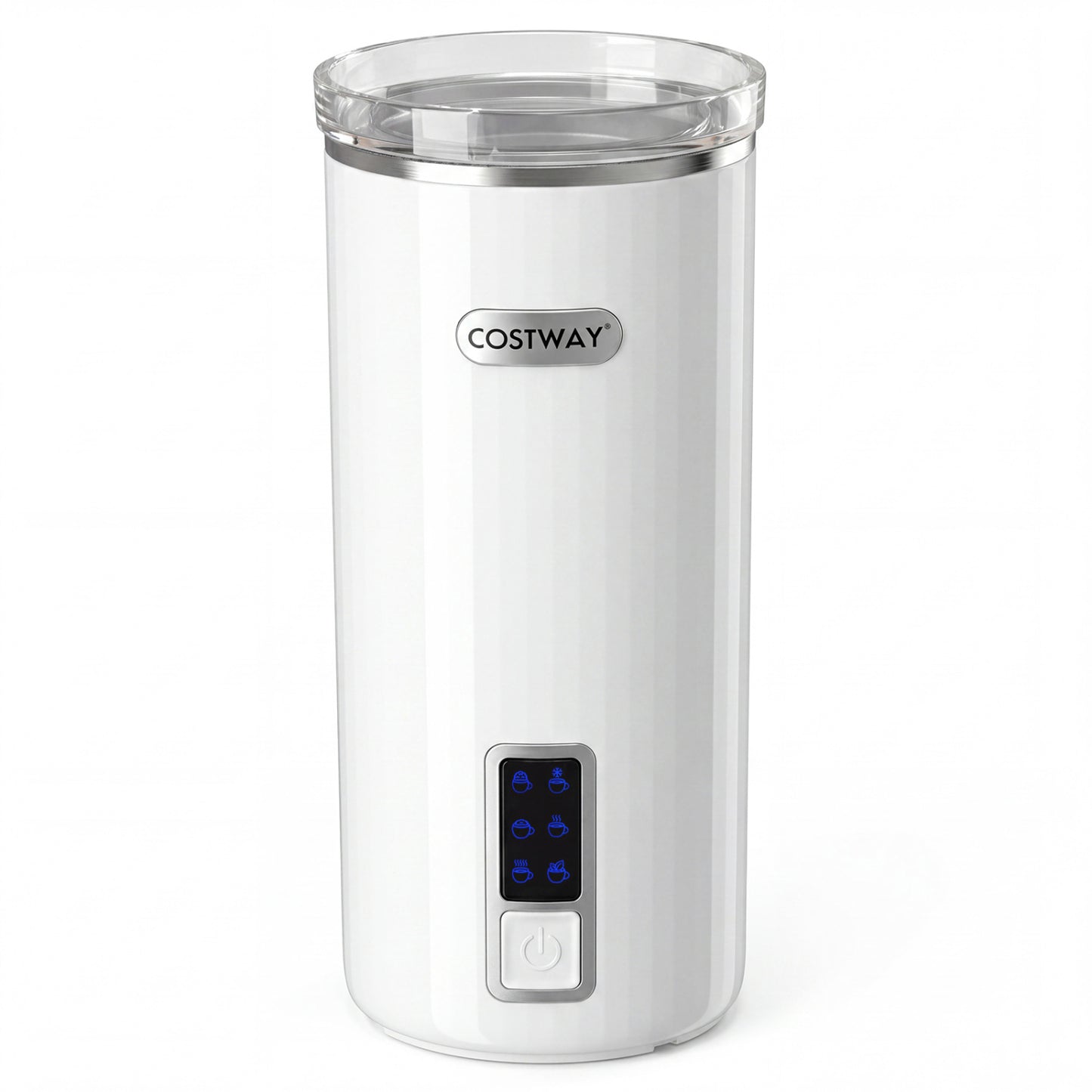 Electric Milk Frother and Steamer 6-in-1 Stainless Steel