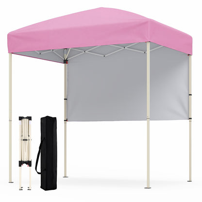 Pop-Up Canopy Tent 6x4 ft with Half Sidewall