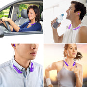 Wireless Stereo Headsets Sport Neckband Headphones In-ear Magnetic IPX4 Waterproof Earbuds w/ Built-in Mic Call Vibrate Alert Number Broadcast Running