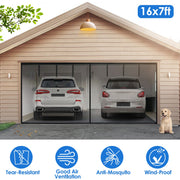 16x7FT Magnetic Garage Door Screen