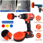 3Pcs/Set Drill Brush Power Scrubber Cleaning Brush for Car