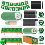 171Pcs Baseball Party Supplies Kit