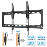 Tilt TV Wall Mount Bracket For 37-70in LED/LCD/PLASMA Flat TV VESA 600x400mm Tilting -10°