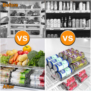 4-Pack Adjustable Soda Can Organizers for Fridge