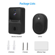 Smart Wireless Chime WiFi Doorbell Security 2 Way Intercom Visual Bell