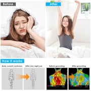 King Size Grounding Sheet 95% Organic Cotton 5% Silver Fiber Fitted Grounded Sheet With 15FT Grounding Cord For Improve Sleep Therapy Wellness Benefit