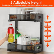2Pcs Under Sink Organizer