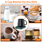 Electric Coffee Mug Warmer for Desk Auto Shut off USB Tea Milk Beverage Cup Heater