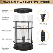 Electric Wax Melt Warmer Vintage Light Bulb Fragrance Candle Warmer