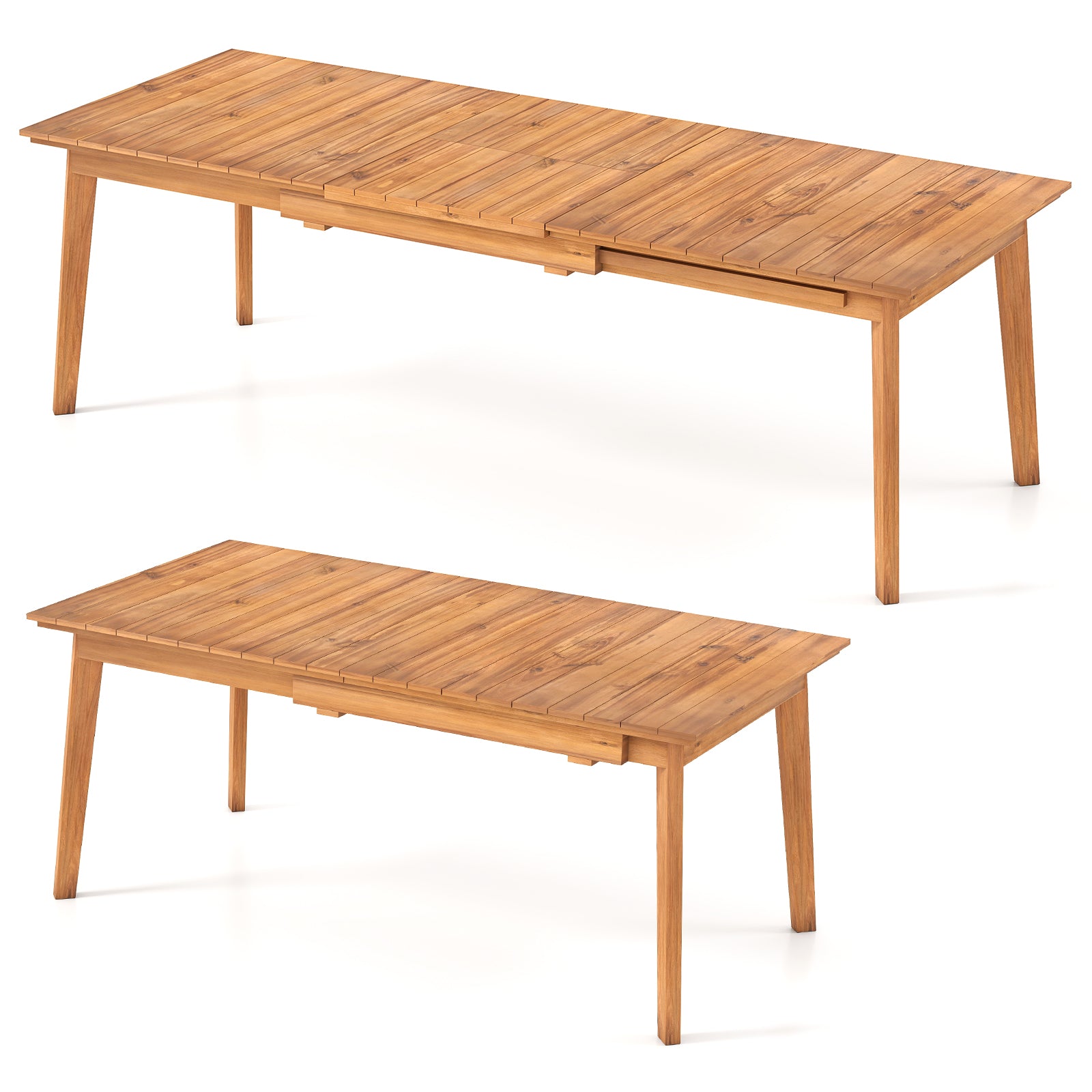 71 Inch-94 Inch 6-8 People Patio Extendable Dining Table