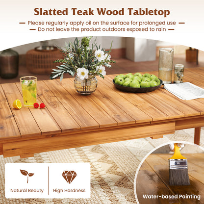 71 Inch-94 Inch 6-8 People Patio Extendable Dining Table
