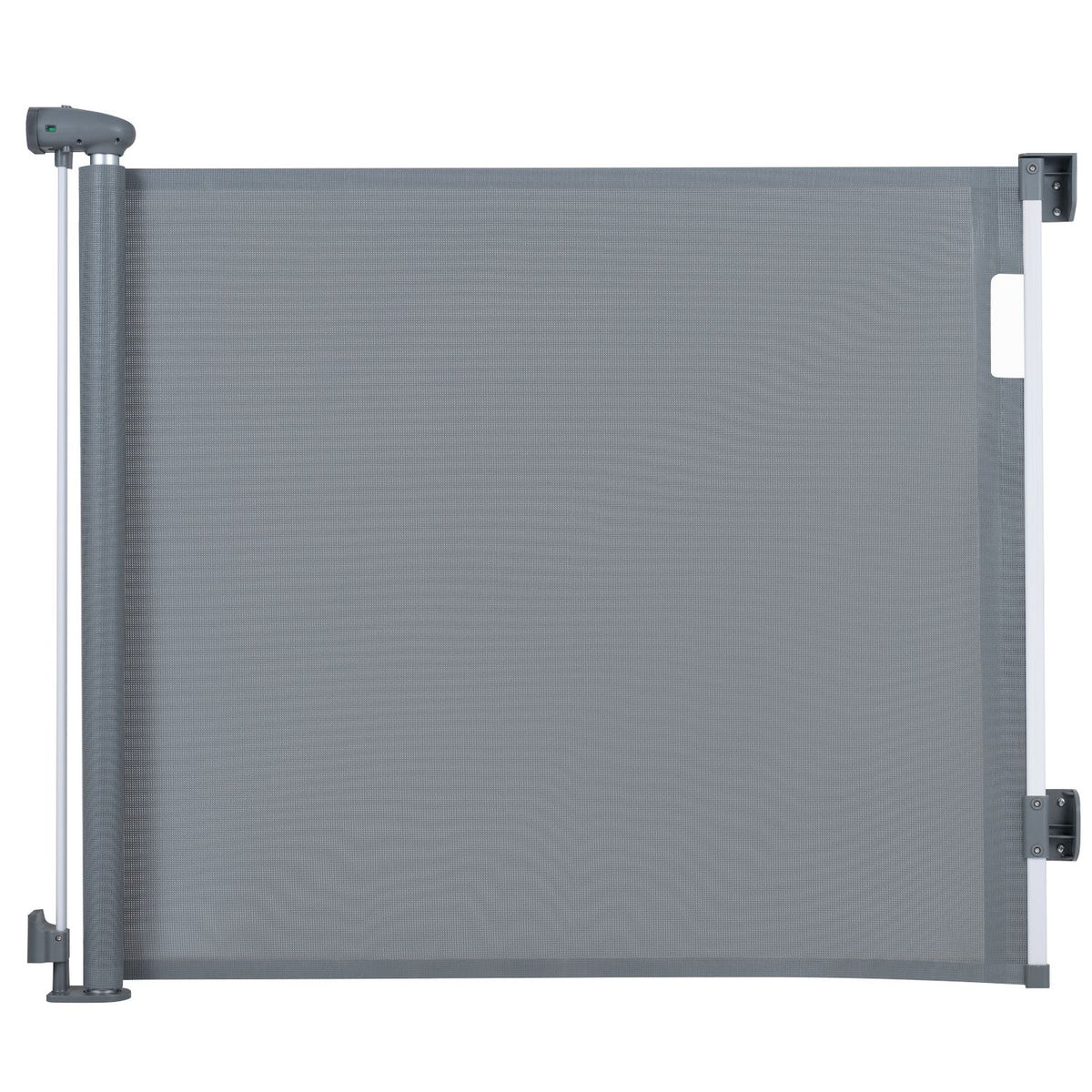 71" Retractable Baby and Dog Gate 33.5" Tall with Safety Lock and No Bottom Bar-Gray