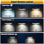 Indoor/Outdoor Solar Light, 3 Modes