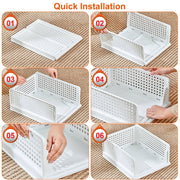 4 Packs Plastic Storage Box