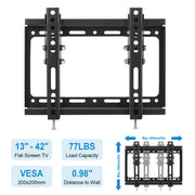 TV Wall Mount Bracket Tilt for 13"-42" LED/LCD/PLASMA Flat TV VESA 200x200mm