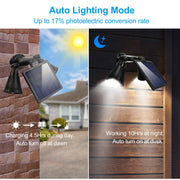 Solar Lights Outdoor Solar Power Motion Sensor Spotlights 2000lm Security Lights