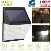 Solar Lights 88 LEDs Wall Lamps Outdoor 120° Motion Sensor