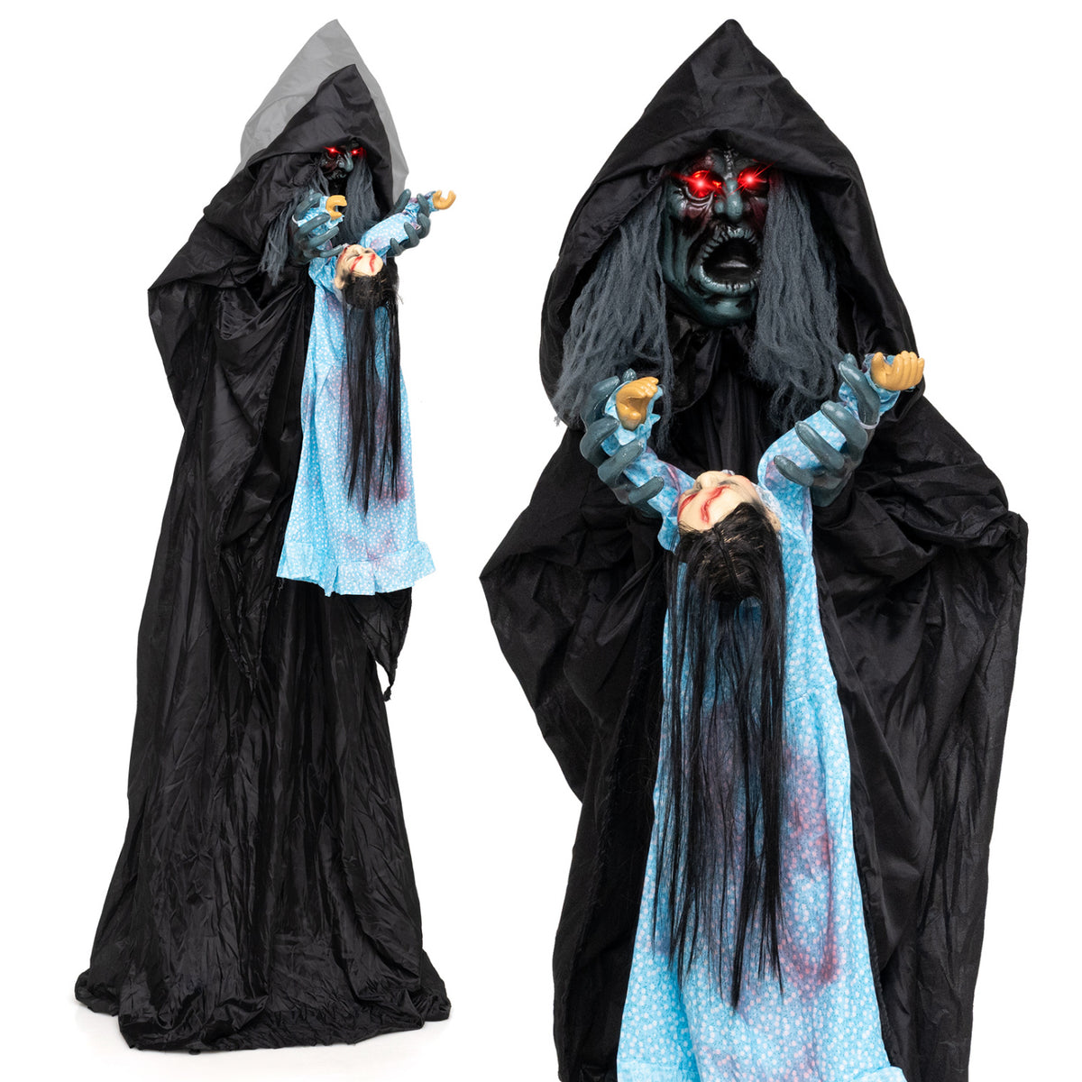 Animated Halloween Soul Sucker Decoration 7.2 ft Tall
