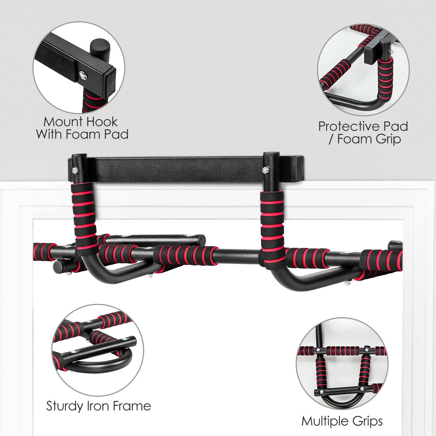 Multi-Purpose Pull Up Bar for Doorway