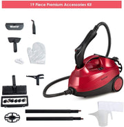 2000W Heavy Duty Multi-purpose Steam Cleaner Mop with Detachable Handheld Unit-Red