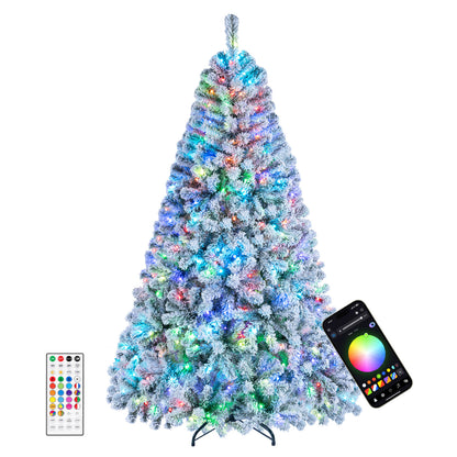 6 FT Smart Pencil Christmas Tree with RGB Lights & Music Sync