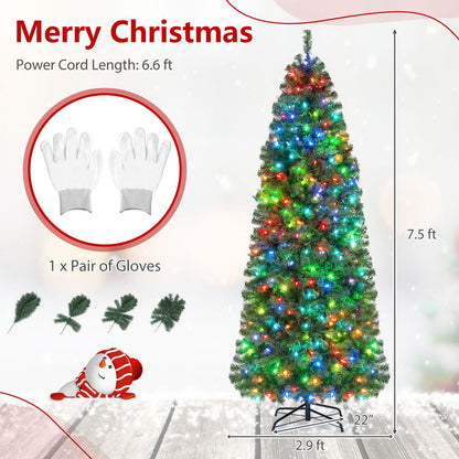 6.3 FT Smart Pencil Christmas Tree with Pre