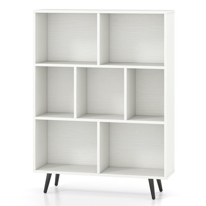 7/8/10-Cube Bookcase with 5 Tapered Metal Legs