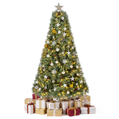 6 Artificial Christmas Tree Hinged Fully-Decorated with 238/360/524 Blossom Pine Needles