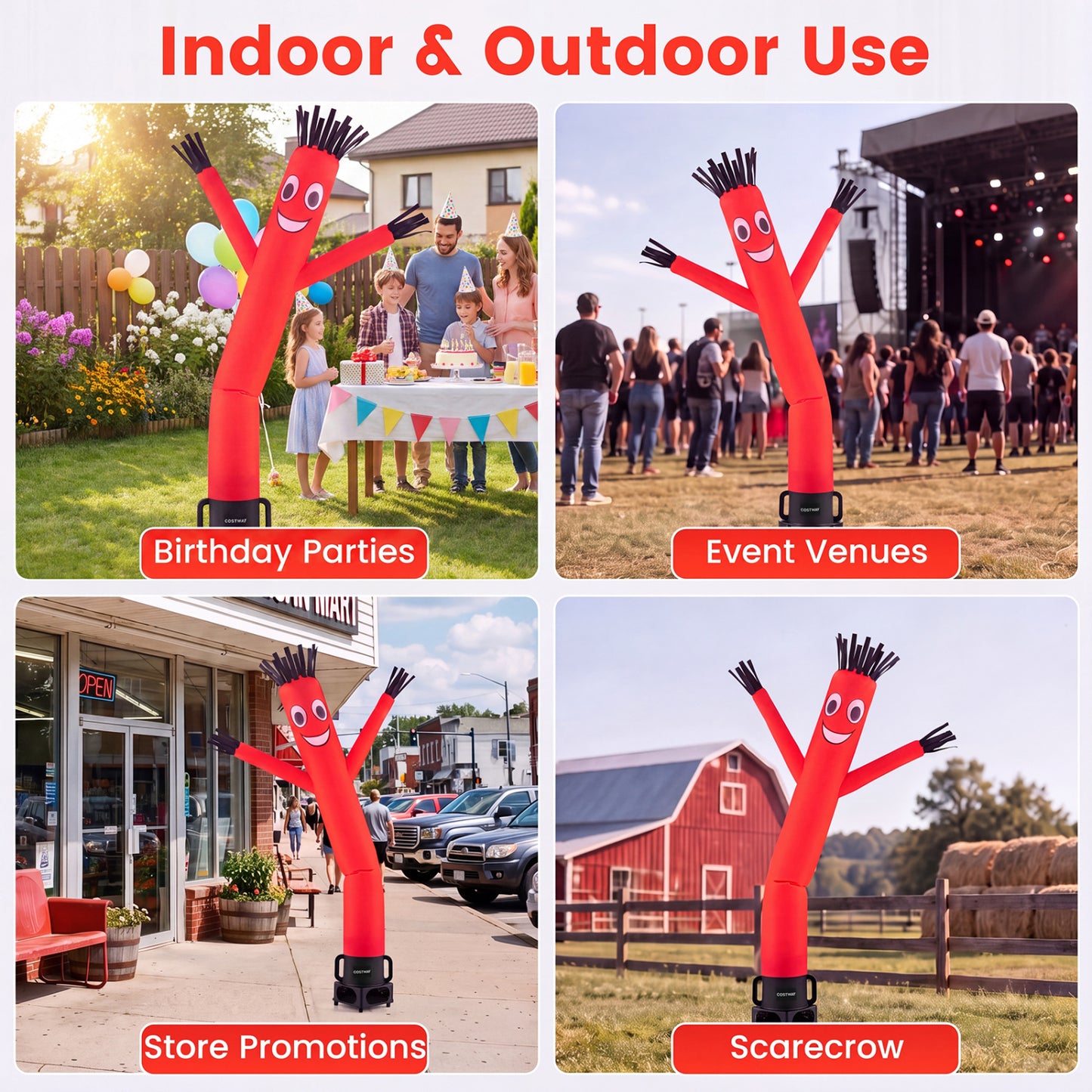 7 FT Inflatable Tube Man with Blower for Business Promotion