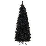 Pre-lit Christmas Halloween Tree with PVC Branch Tips and Warm White Lights