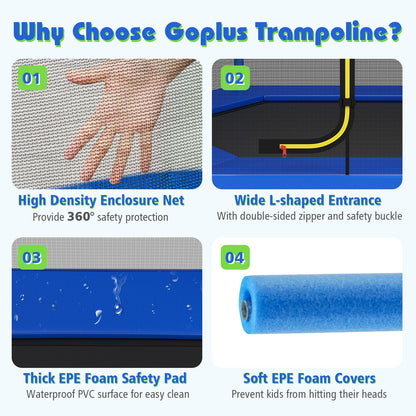 7 Feet Kids Recreational Bounce Jumper Trampoline
