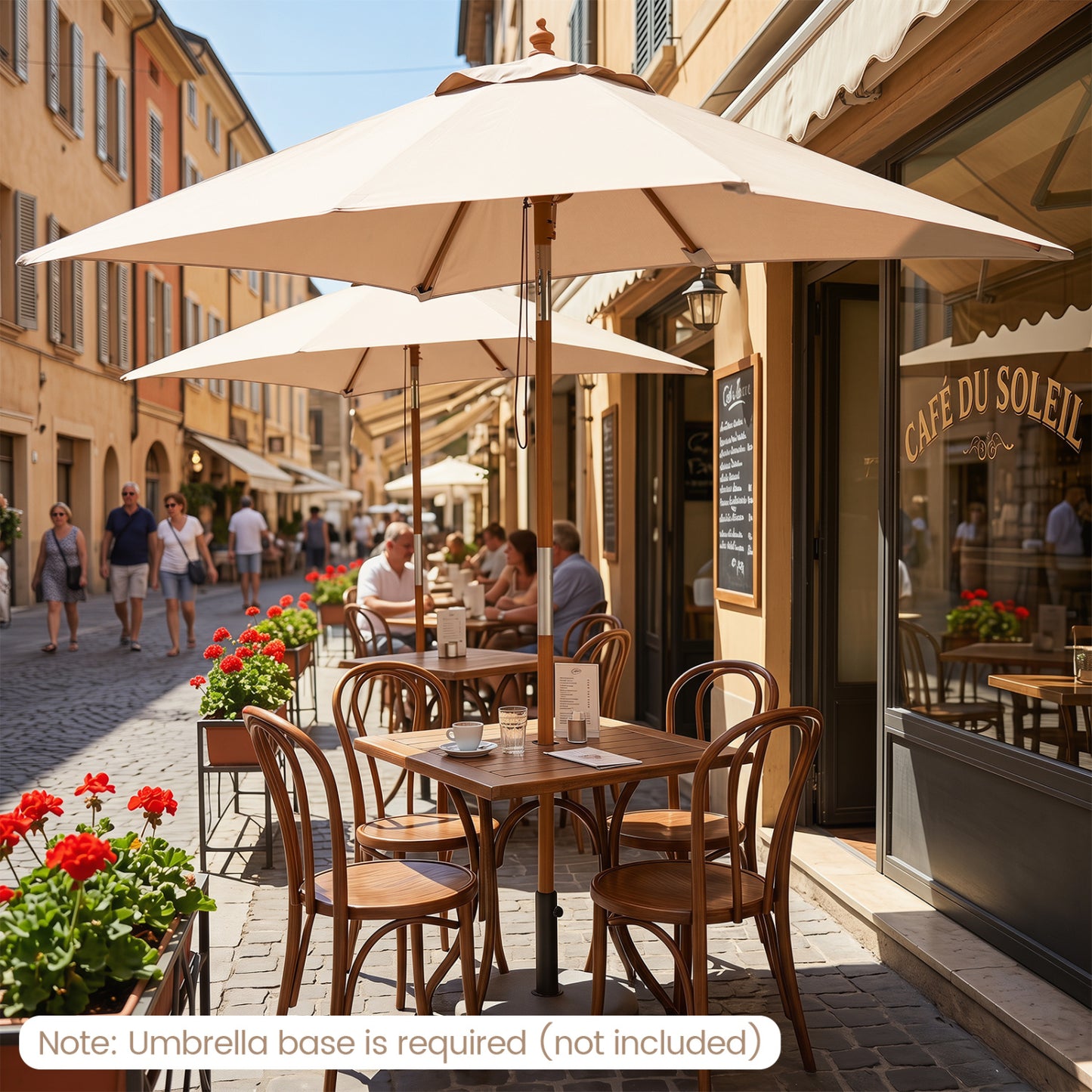 Rectangular Patio Umbrella 7ft with Adjustable Tilt